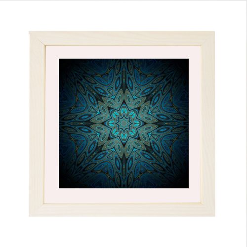 Bruxelles  ramă pătrată mandala alb