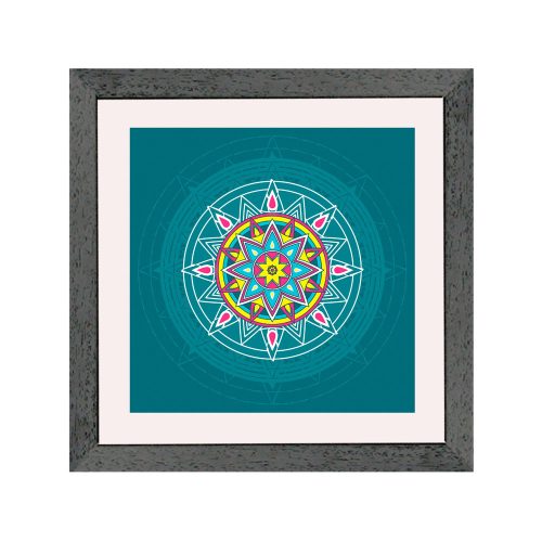 Bruxelles  ramă pătrată mandala negru