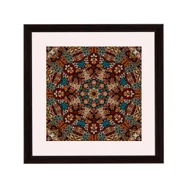 Amsterdam ramă pătrată mandala nuc