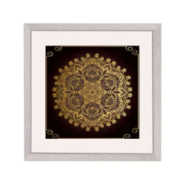 Amsterdam ramă pătrată mandala alb