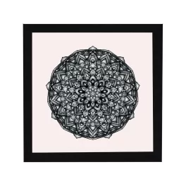 Amsterdam ramă pătrată mandala negru