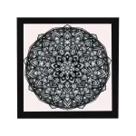 Amsterdam ramă pătrată mandala negru