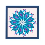 Amsterdam ramă pătrată mandala albastru 