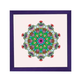 Amsterdam ramă pătrată mandala mov
