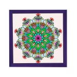 Amsterdam ramă pătrată mandala mov