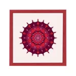 Amsterdam ramă pătrată mandala roșu
