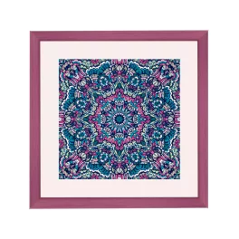 Amsterdam ramă pătrată mandala roz