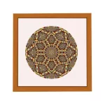 Amsterdam ramă pătrată mandala galben