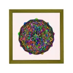 Amsterdam ramă pătrată mandala verde