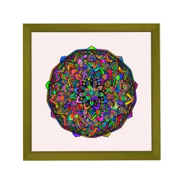 Amsterdam ramă pătrată mandala verde