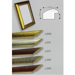 Ramă Roma maro antic 13 x 18 cm