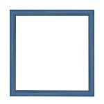 Nairobi ramă pătrată mandala  albastru 