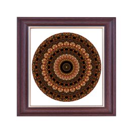 Madrid ramă mandala maro închis