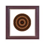 Madrid ramă mandala maro închis