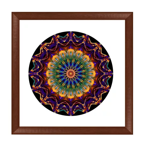 Viena ramă mandala nuc 