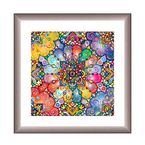 Viena ramă mandala argint