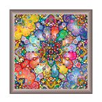 Viena ramă mandala argint