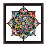 Viena ramă mandala negru