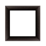 Viena ramă mandala negru